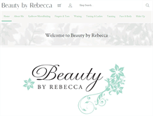 Tablet Screenshot of beautybyrebecca.co.uk